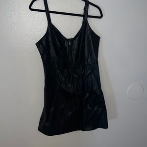 Leather dress